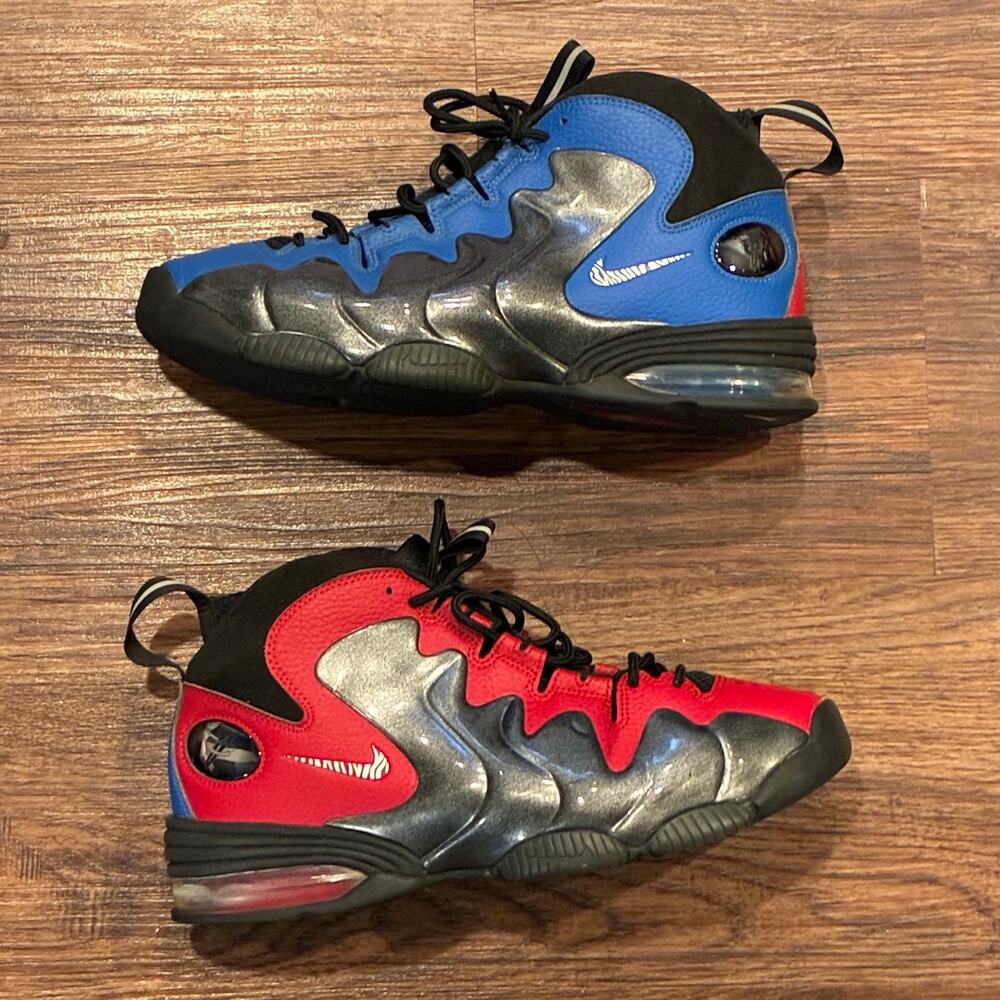 Nike Air Penny 3 Do It For Dez CU8058-001 Size 9.5 Rare Blue Red